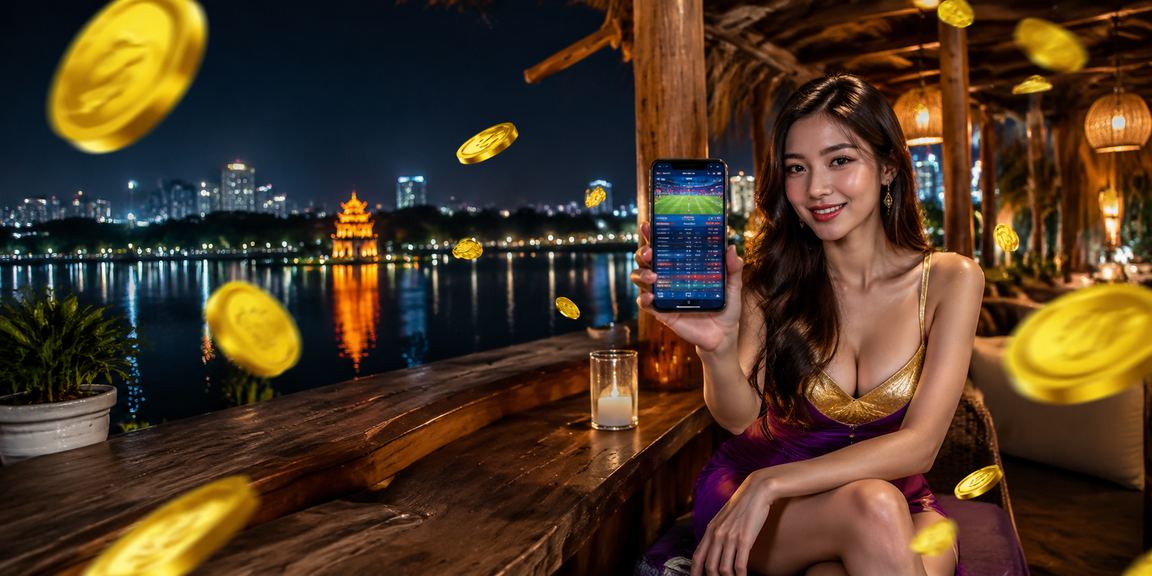 Người dùng Hà Nội chơi casino trên điện thoại bên tách cà phê buổi sáng