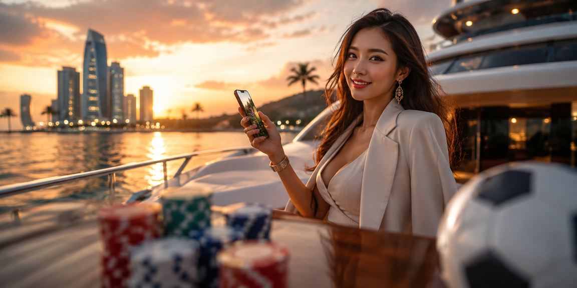 Người chơi thư giãn tại bãi biển Phú Quốc, tận hưởng cá cược bóng đá một cách cân bằng và vui vẻ